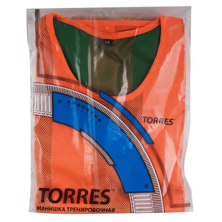 Манишка детская TORRES двухсторонняя, TR11949O/G, р.Jr, тренировочная, полиэстер, оранж-зелен за 1&nbsp;026.80 ₽ купить в Москве