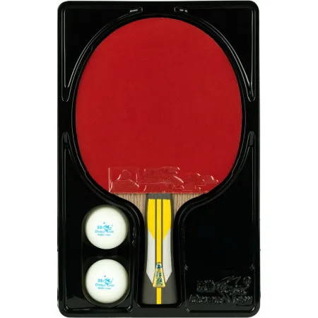 Ракетка для н/т DOUBLE FISH 6A+C, для подвин.,ITTF Appr.,накл. 2,1 мм, конич. ручка+ 2 мяча V40+мм за 3&nbsp;442.50 ₽ купить в Москве