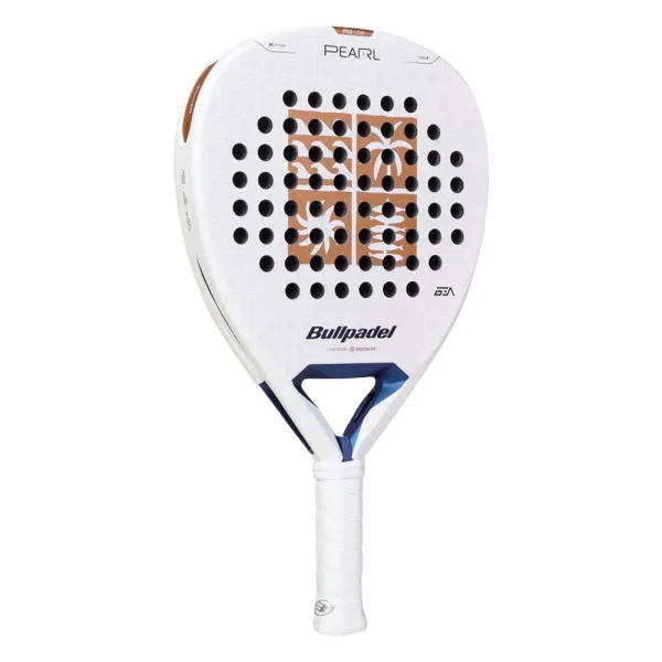Ракетка для падела BULLPADEL Pearl 27, 497249, для проф-в, стекловолокно,карбон, бело-золотистый за 44&nbsp;319 ₽ в Москве