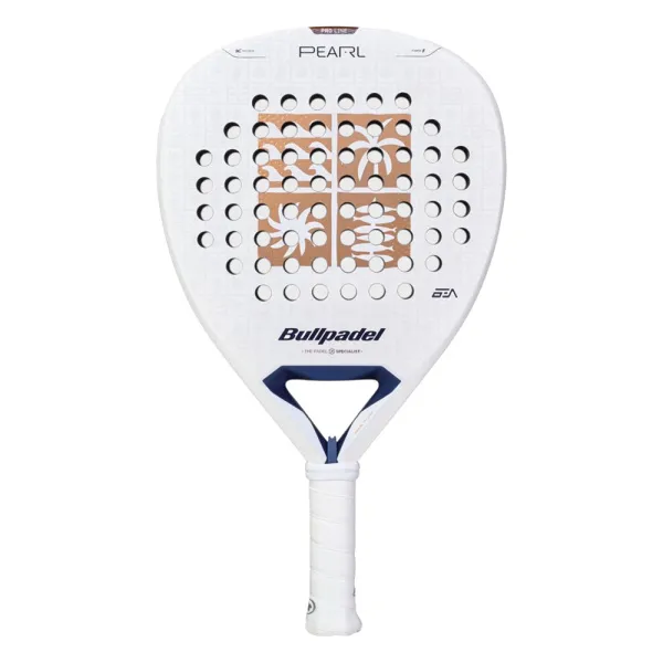 Ракетка для падела BULLPADEL Pearl 27, 497249, для проф-в, стекловолокно,карбон, бело-золотистый за 44&nbsp;319 ₽ в Москве