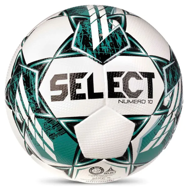Мяч футб. SELECT NUMERO 10 V23, 0575060004, р.5, FIFA Basic, 32п, ПУ, руч. сш, бело-бирюзовый за 8&nbsp;051.20 ₽ в Москве