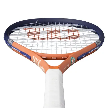 Ракетка б/т Wilson Roland Garros Elite Gr3, WR193210U3, алюм, со струнами, оранжево-бежевый за 8&nbsp;146.40 ₽ купить в Москве