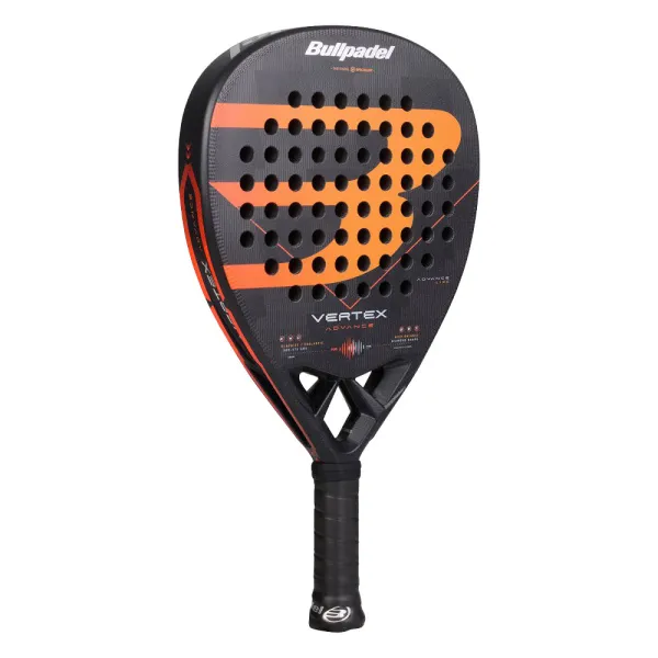 Ракетка для падела BULLPADEL Vertex Advance, 494414, для проф. и любителей, карбон, черно-оранжевый за 21&nbsp;559.40 ₽ в Москве