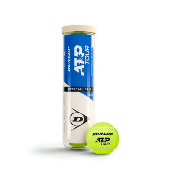Мяч теннисный Dunlop ATP Official Tour Premium 4B, 601599, уп.4шт, одобр. ITF, нат.резина,фетр. за 1&nbsp;734 ₽ в Москве