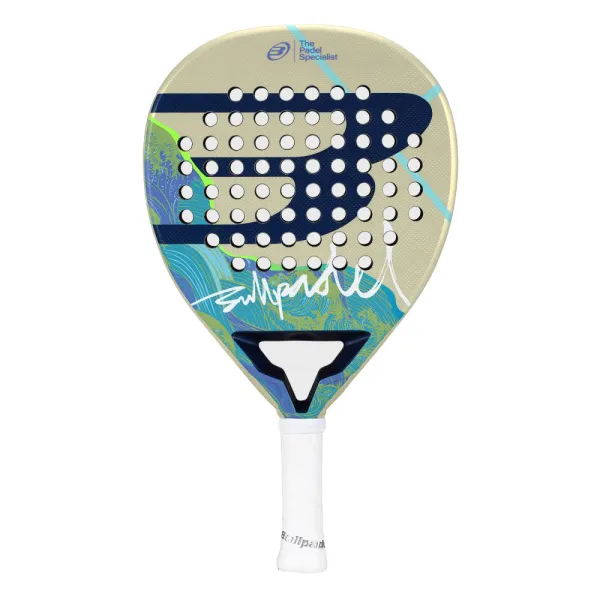 Ракетка для падела BULLPADEL Ionic Light 26, 494413, для игроков ср.уровня, карбон, бежево-бирюзовый за 24&nbsp;347.40 ₽ в Москве